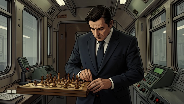 冠军的航程,《象棋的故事》中的场景。意外介入 危在旦夕的局势 在一场有偿比赛中,乘客们眼看就要败给米尔科·岑托维奇。就在麦康纳即将走出灾难性一步时,一位陌生乘客打断了比赛。 对手浮现 陌生人以惊人的速度算出一连串防守着法,引导众人走向和棋。世界冠军的注意力从业余棋手身上转移到了这位改变比赛局势的乘客身上。