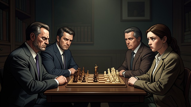 Uneasy Aftermath from "The Royal Game". A Crowd Left Behind Confusion among the spectators Most passengers interpret Dr B’s abrupt apology as a collapse in performance.