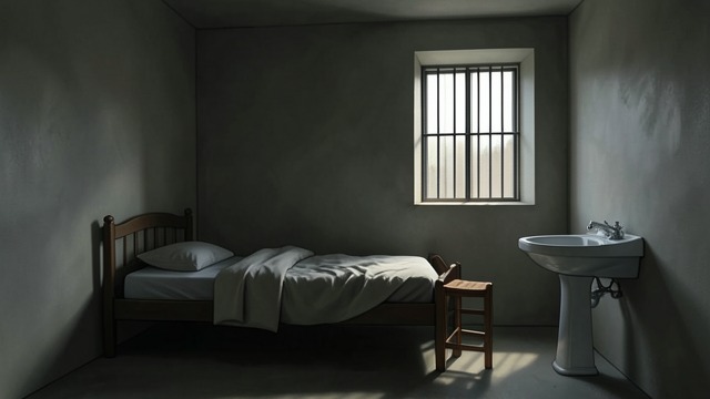 A Room Without Contact from "The Royal Game". Isolation as Pressure An apparently ordinary room At Hotel Metropole, Dr B is placed alone in a room with a bed, chair, washbasin, and barred window.