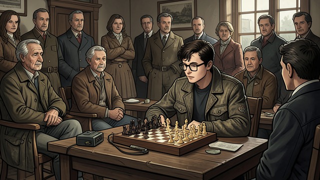 名望的狭隘,《象棋的故事》中的场景。名声迅速降临 地方奇才 地方国际象棋俱乐部发现米尔科·岑托维奇非同寻常的棋艺,并帮助他安排专业训练。他从默默无闻迅速崛起,步入竞技国际象棋的世界。 缺乏广博学识的地位 他的棋艺成就远比一般学识进步得快。这种反差使他的名望显得既真实又狭隘。
