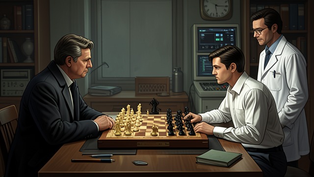 One Game Promised from "The Royal Game". A Limit Set in Advance A controlled experiment Dr B agrees to one match to test whether his past games can be considered real chess.