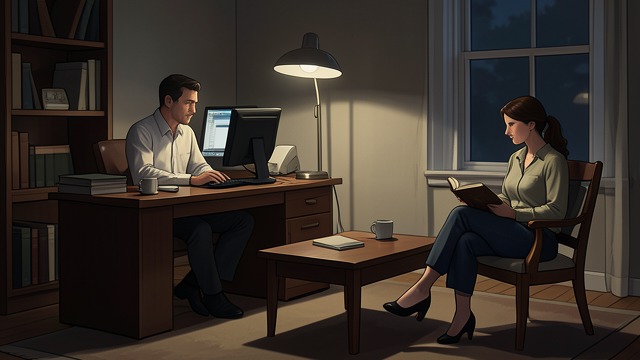 Work and Withdrawal from "The Five Love Languages". Attention Drifts Apart Pete's work pressure Pete works longer hours and spends much of his time at home with a computer.