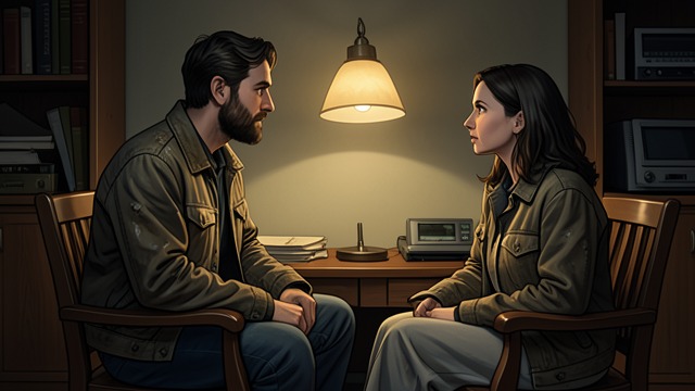 Counseling Begins from "The Five Love Languages". A Third Person Enters Reluctant participation The counselor invites Pete to explain his perspective.