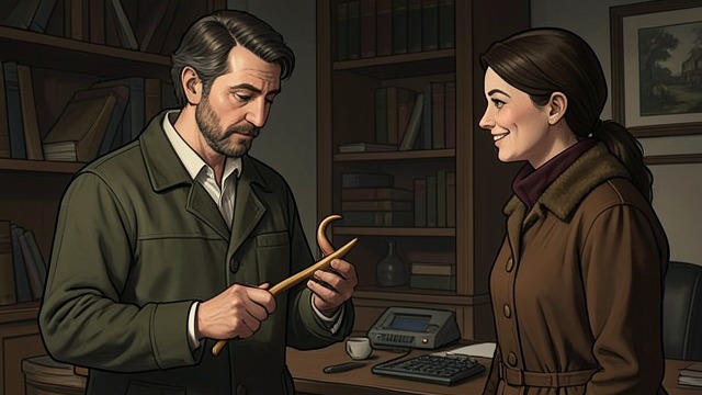 A Stick from the Shore from "The Five Love Languages". A Keepsake of Affection Fred's final token Before Chapman leaves, Fred gives him a smooth crooked stick gathered from the sea.
