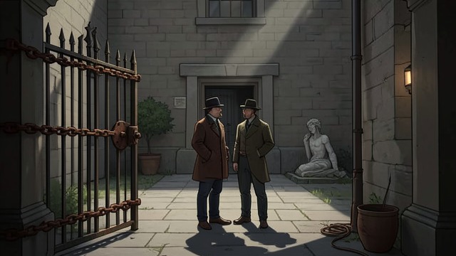 Locked Compound from "Serve the People!". The Stage Sealed Deliberate isolation Liu Lian locks the gates, and the lovers shut themselves away from the deserted barracks and its patrols.