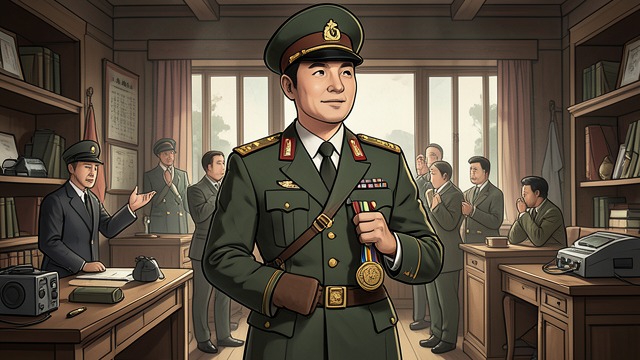 由教义塑造的英雄,《为人民服务》中的场景。官方美德 模范服务 吴大旺的公众形象建立在奖章、背诵和纪律严明的劳动之上。婚外情打破这一形象之前,军队的标准已将他界定为一名模范士兵。 叙事反讽 叙述者高调的政治词汇反复把寻常的家庭琐事框定为国家大事。这种写法揭示了意识形态表演与个人动机之间的距离。