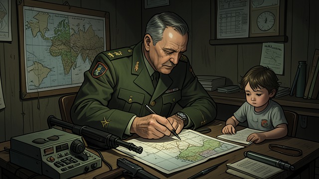 Austerity as Example from "Serve the People!". Revolutionary Discipline A public exemplar The Division Commander reduces his household staff and devotes himself to work and military drills.
