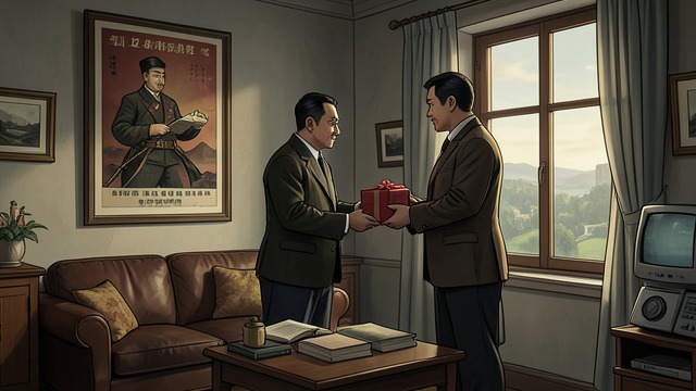 The Ordinary House Returns from "Serve the People!". Facade Restored Replacement symbols By the farewell visit, the sitting room once again displays a framed revolutionary quotation in place of a destroyed one.