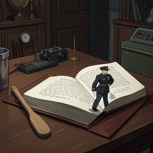 A Novel Rehearsed by Life from "Serve the People!". The framing voice presents fiction as a rehearsal for real events, then closes by placing the story beside an authentic political speech.