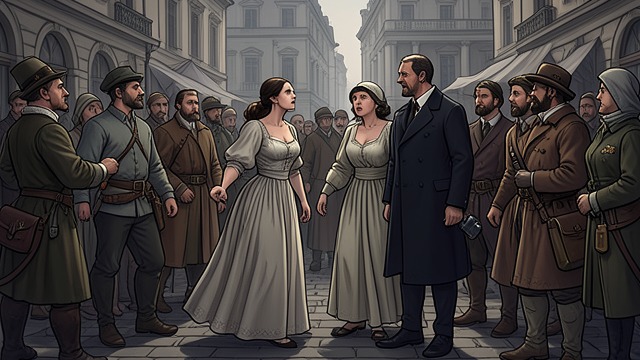 A public confrontation from "The Florios of Sicily". A public confrontation Angelina objects When Vincenzo Florio discusses marriage prospects, Angelina accuses him of failing to give his daughters the social…
