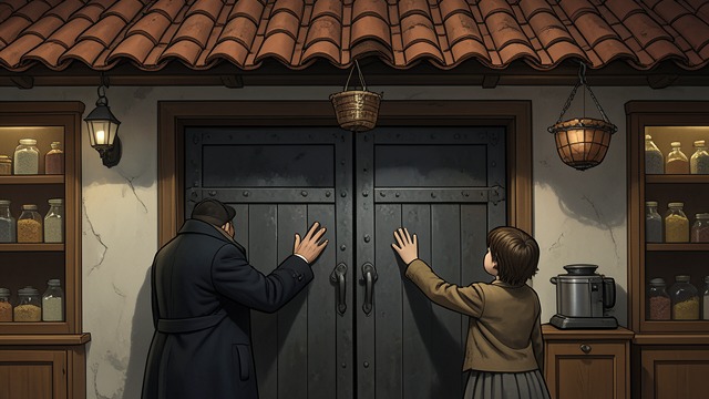 A son in the signboard from "The Florios of Sicily". A son in the signboard Business made shared When Ignazio Florio renovates the spice shop, he puts both his and Vincenzo Florio’s names on its sign.
