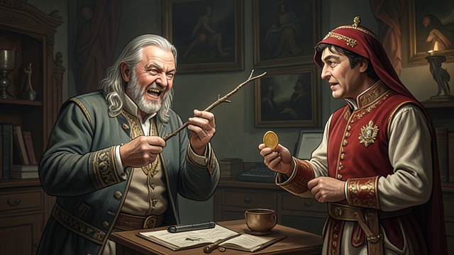 The Charlatan’s Deception from "The Tales of Beedle the Bard". The Charlatan’s Deception Illusion sold as mastery The charlatan performs tricks and lets the King believe his twig is a powerful wand.