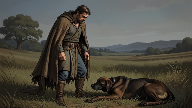 The Dead Hound from "The Tales of Beedle the Bard". The Dead Hound Staged successes Babbitty secretly supplies the magic behind the King’s first two feats.