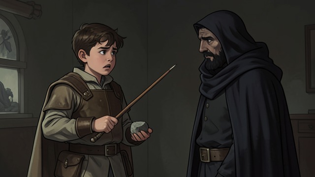 Death Cannot Be Defeated from "The Tales of Beedle the Bard". Death Cannot Be Defeated Temptations named The wand, stone, and cloak answer desires for power, lost love, and safety.