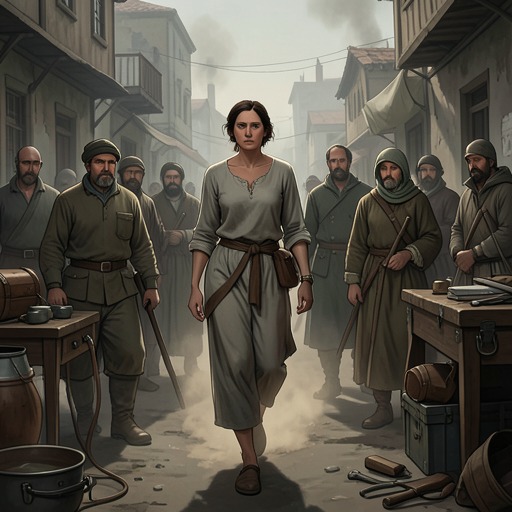 Altheda’s Work Becomes Fortune from "The Tales of Beedle the Bard". This flow traces Altheda’s movement from dispossession toward self-reliance through effort, skill, and the prospect of healing work.