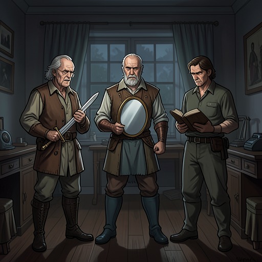 The Brothers’ Different Longings from "The Tales of Beedle the Bard". This flow compares what the three brothers want and how their choices shape their relationships with power, memory, and death.
