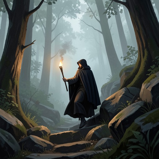 The Warlock’s Descent from "The Tales of Beedle the Bard". This flow charts how the warlock’s attempt to escape vulnerability turns isolation into violence and destroys him.