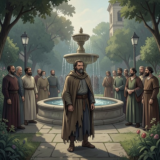 The Fountain’s Trials from "The Tales of Beedle the Bard". This flow follows the contest’s three tests and shows how each trial turns an apparent obstacle into a personal change.