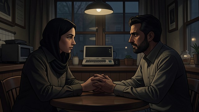 Amina and Nadir from "Midnight's Children". A Past Reopens Reunion Amina secretly meets Nadir, now known as Qasim Khan, at the Pioneer Café.