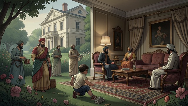 A New Family’s Childhood from "Midnight's Children". Saleem’s World Formation Saleem grows up among the Estate’s families, servants, gardens, and imported objects.