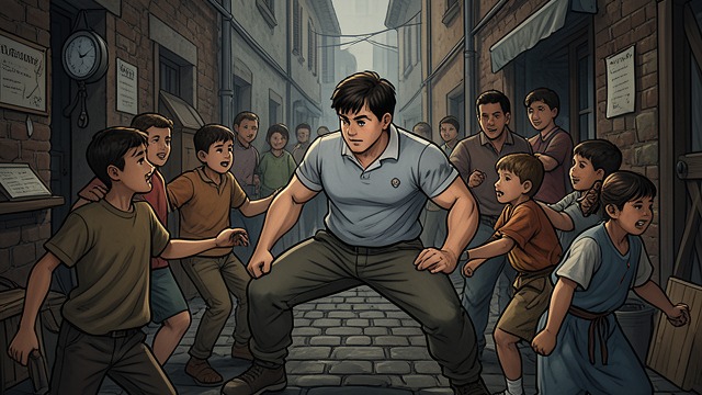 The Knees of Survival from "Midnight's Children". Violence Becomes a Skill Defense Shiva uses his powerful knees to protect himself and dominate other children.