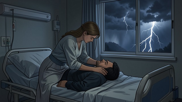 Love After Stroke from "Midnight's Children". A Late Reconciliation Recovery Amina nurses Ahmed after his heart attack, and he finally falls in love with her.
