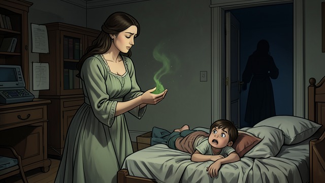 阿达姆拒绝的药粉,《《午夜之子》》中的场景。孩子的抗拒 干预 帕尔瓦蒂给阿达姆服下绿色药粉,想逼他哭出来,借此排出病症。 抉择 孩子的痛苦变得危险时,萨利姆停止了治疗,尊重阿达姆的拒绝。