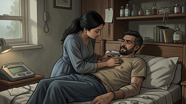Love After Illness from "Midnight's Children". Marriage Renewed Recovery Amina cares for Ahmed after his heart attack, and the couple rediscover affection.