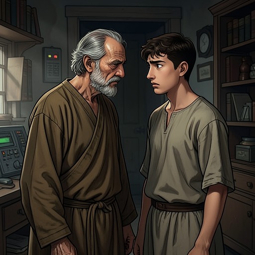 Teacher and Zilu from "Analects". This thread traces the frank, sometimes exasperated intimacy between Confucius and Zilu as warning, correction, loyalty, and humor shape their bond.