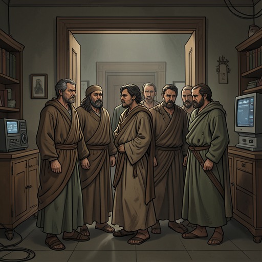 Ritual Usurpation and Political Disorder from "Analects". This thread traces how breaches of ceremonial boundaries reveal the weakening of legitimate authority and provoke Confucius's repeated resistance.