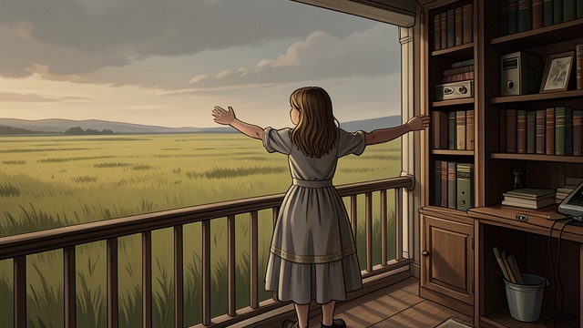 The Sun at the Fields from "Klara and the Sun". A Larger Sky Sunset at Home Josie shows Klara the open view from her bedroom and promises that she can see where the Sun goes down.