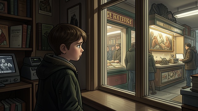 The Child at the Window from "Klara and the Sun". Looking In Frustrated Children Klara notices children who gaze at the AFs with sadness or anger. Manager says some cannot afford a companion and may be lonely.