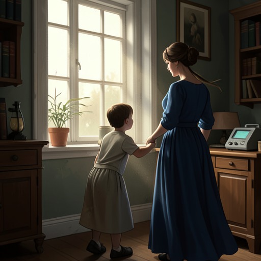 Klara and Josie’s Caregiving Bond from "Klara and the Sun". Klara’s relationship with Josie grows from a promise at the store into attentive care, mutual affection, and a tender final farewell.