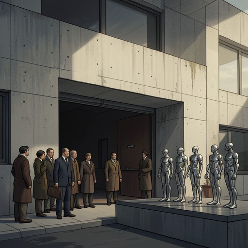 A Changing Artificial Friend Market from "Klara and the Sun". Klara’s hopes of being chosen unfold against obsolete models, customer expectations, and the quiet disappearance of the store itself.