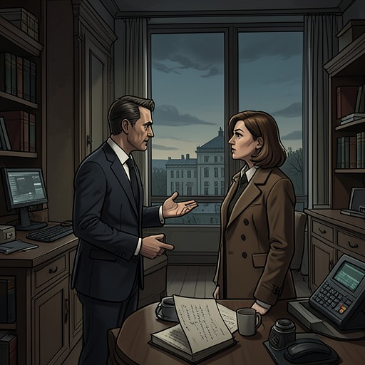 The Vance Encounter from "Klara and the Sun". Helen’s attempt to secure Rick’s future through Vance turns into a reckoning with their old relationship, leaving help uncertain but Rick’s talent acknowledged.
