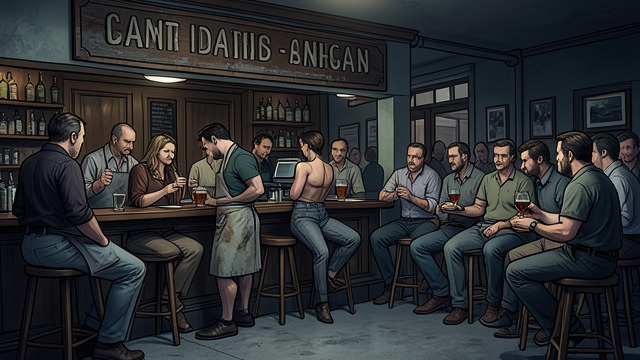 A Bar Built by Routine from "Needful Things". A Bar Built by Routine A familiar local place Henry Beaufort runs The Mellow Tiger, a social center where residents drink, argue, and exchange local news.