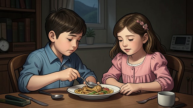 A Brother Becomes Caregiver from "On the Come Up". Childhood Responsibility Trey steps in When Jayda withdraws into her room, Trey helps Brianna eat, prepares her for school, and comforts her after nightmares.