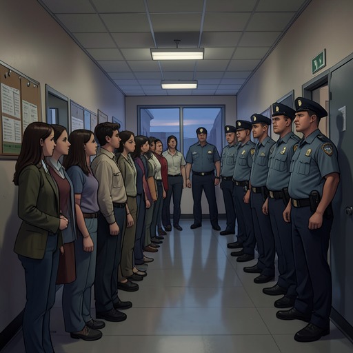 Brianna and the Security Guards from "On the Come Up". This flow traces how a routine school search becomes a racialized confrontation, a public uprising, and a district-level demand for change.