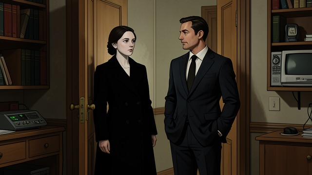 The Widow’s Suspicion from "The Maltese Falcon". The Widow’s Suspicion A question without comfort Iva asks Spade whether he killed her husband.