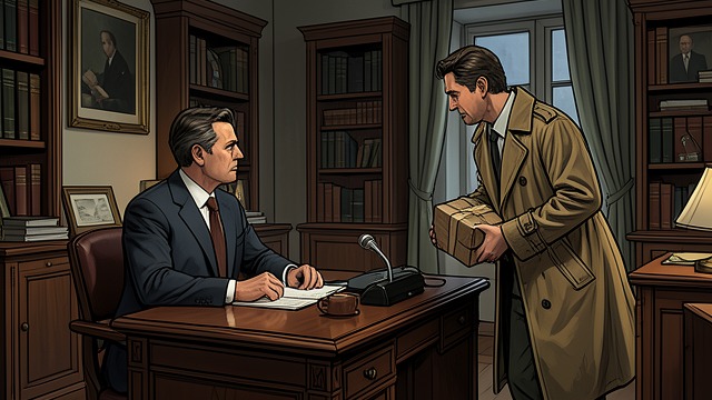 The Unexpected Arrival from "The Maltese Falcon". The Unexpected Arrival A plan interrupted Spade is dealing with office business when Captain Jacobi enters unexpectedly, wounded and carrying the parcel.
