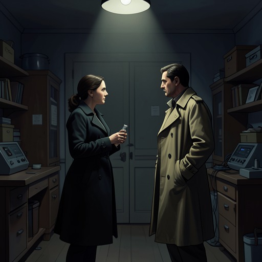 Rhea’s Dangerous Message from "The Maltese Falcon". Rhea Gutman is used to lure Spade away, but her drugged warning instead directs him toward Brigid’s supposed hiding place.