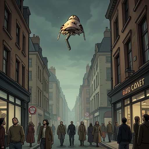 The City’s Strange Episode from "The Nose". This flow follows the narrative’s expansion from a private mishap into a citywide sensation and back into an unresolved anecdote.