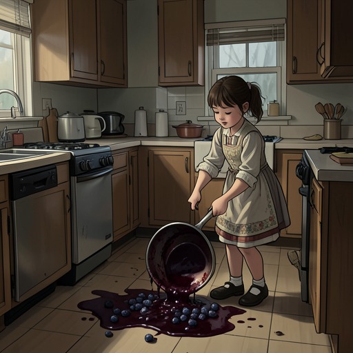 The Blueberry Pie Incident from "The Bluest Eye". This thread traces the accident that brings Pecola into the Fisher household’s kitchen and exposes Pauline’s sharply unequal distribution of tenderness.