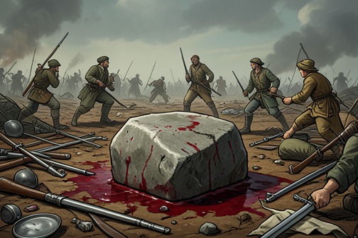 邦克山战役 from "Common Sense". The Battle of Bunker Hill serves as a measure of the price of fighting for less than independence.