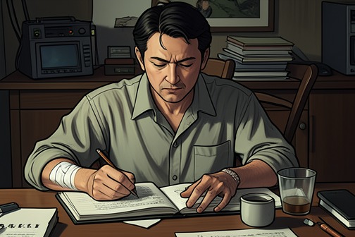 Garp’s return to writing from "The World According to Garp". Garp’s return to writing begins after a sprained ankle sidelines him from running and redirects his energy toward fiction.