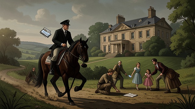 The Grounds Searched from "The Canterville Ghost". The Grounds Searched A public investigation Hiram rides through nearby districts and sends messages to police inspectors.