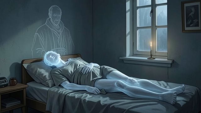 A Lonely Ghost from "The Canterville Ghost". A Lonely Ghost Separation without rest Sir Simon’s centuries of haunting leave him unable to sleep or join the living.