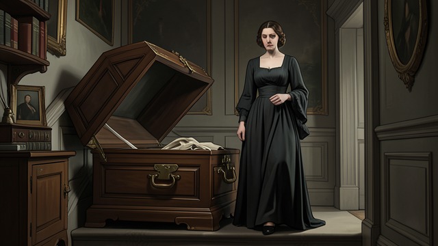 The Midnight Return from "The Canterville Ghost". The Midnight Return A sudden appearance A crash and unearthly music precede Virginia’s appearance on the landing with a casket.