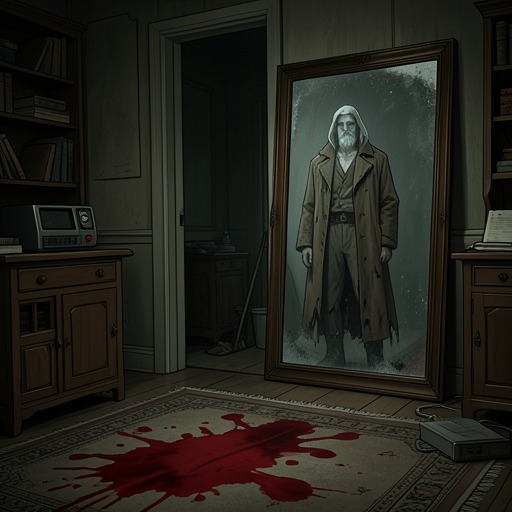 The Persistent Bloodstain from "The Canterville Ghost". This flow follows the bloodstain as a household nuisance, a supernatural sign, and a clue to the family’s unresolved past.