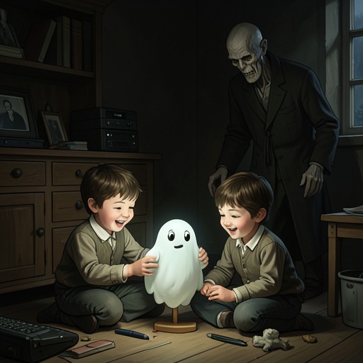 The Twins’ Counter-Haunting from "The Canterville Ghost". This flow tracks how the twins turn ghostly threats into an ongoing contest of pranks that drives Sir Simon from public appearances.